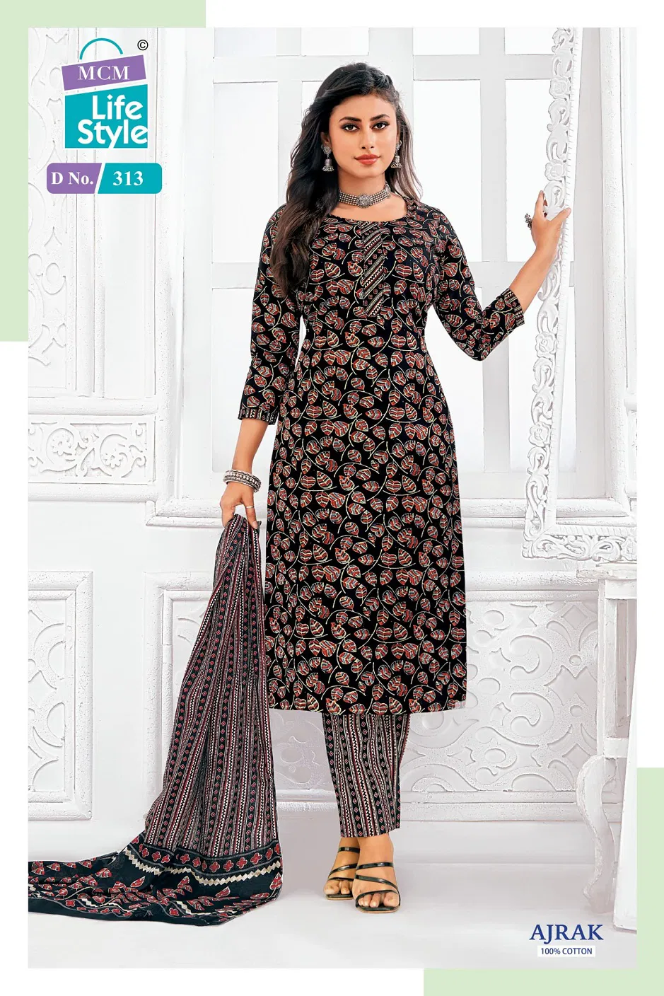 Ajrak Vol 3 By MCM Cotton Printed Kurti With Bottom Dupatta Exporters In India